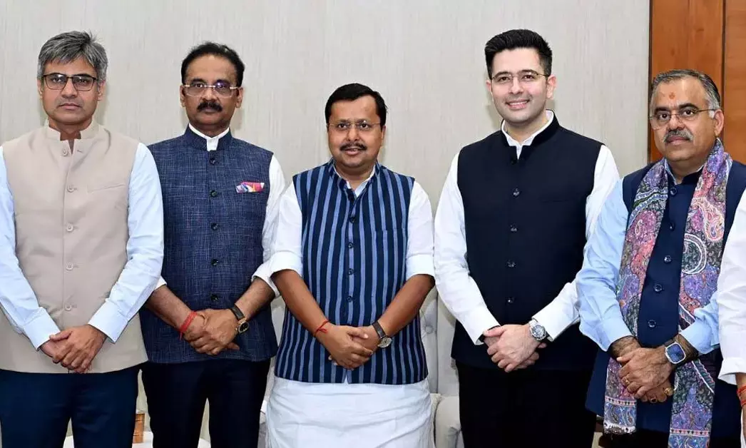 ರಾಜ್ಯಸಭೆಯಲ್ಲಿ 7 ಎಎಪಿ ಸಂಸದರನ್ನು ಬಿಜೆಪಿ ಅಡಿಯಲ್ಲಿ ಪಟ್ಟಿ ಮಾಡಲು ಸ್ಪೀಕರ್ ಸೂಚನೆ; ಕೇಸರಿ ಪಕ್ಷದ ಬಲ 113ಕ್ಕೆ ಏರಿಕೆ