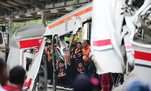 ಇಂಡೋನೇಶ್ಯಾ| ಜಕಾರ್ತದ ಬಳಿ ರೈಲುಗಳು ಮುಖಾಮುಖಿ ಢಿಕ್ಕಿ: 15 ಮಂದಿ ಮೃತ್ಯು, 88 ಜನರಿಗೆ ಗಾಯ