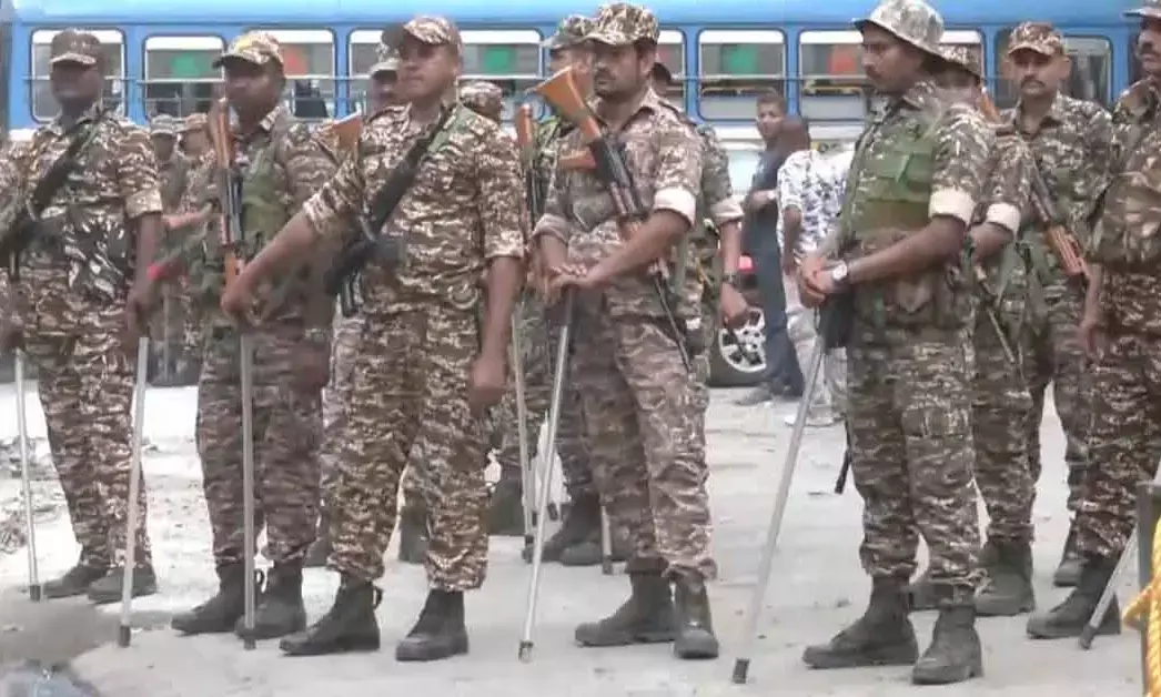 ಪಶ್ಚಿಮ ಬಂಗಾಳ | 2ನೇ ಹಂತದ ಮತದಾನ: ಕೇಂದ್ರ ಸಶಸ್ತ್ರ ಪಡೆಗಳ ಕಾವಲು