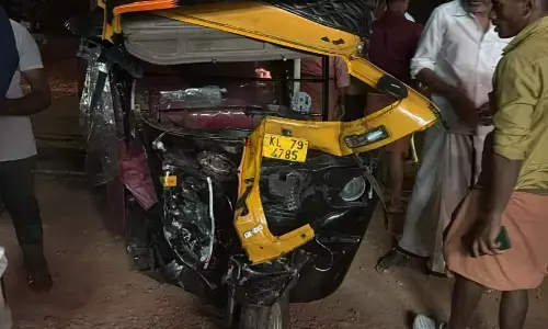 ಕಾಸರಗೋಡು: ಪೊಲೀಸ್ ಜೀಪು - ಆಟೋ ರಿಕ್ಷಾ ನಡುವೆ ಅಪಘಾತ; ಚಾಲಕ ಮೃತ್ಯು