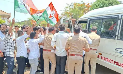 ಉಡುಪಿ: ನೀಟ್ ಪ್ರಶ್ನೆ ಪತ್ರಿಕೆ ಸೋರಿಕೆ ಖಂಡಿಸಿ ಪ್ರತಿಭಟನೆ