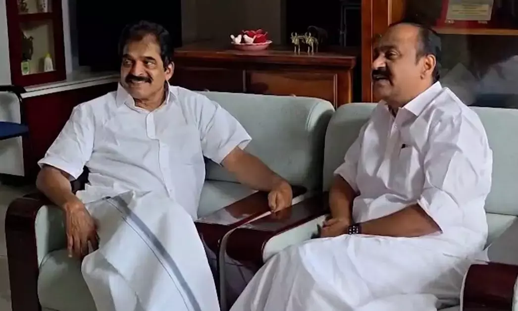 Kerala | ಕೆ.ಸಿ.ವೇಣುಗೋಪಾಲ್ ರನ್ನು ಭೇಟಿಯಾದ ನಿಯೋಜಿತ ಸಿಎಂ ವಿ.ಡಿ. ಸತೀಶನ್