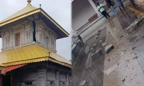 ಬಂಟ್ವಾಳ : ದೇವಸ್ಥಾನಕ್ಕೆ ಸಿಡಿಲು ಬಡಿದು ಅಪಾರ ನಷ್ಟ