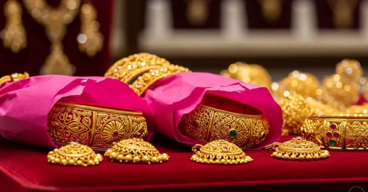 ಆಭರಣ ವ್ಯಾಪಾರಿಗಳು ಚಿನ್ನವನ್ನು ಗುಲಾಬಿ ಬಣ್ಣದ ಕಾಗದದಲ್ಲಿ ಸುತ್ತಿ ಕೊಡುವುದೇಕೆ? ಆಭರಣ ವ್ಯಾಪಾರಿಗಳು ಚಿನ್ನವನ್ನು ಗುಲಾಬಿ ಬಣ್ಣದ ಕಾಗದದಲ್ಲಿ ಸುತ್ತಿ ಕೊಡುವುದೇಕೆ?