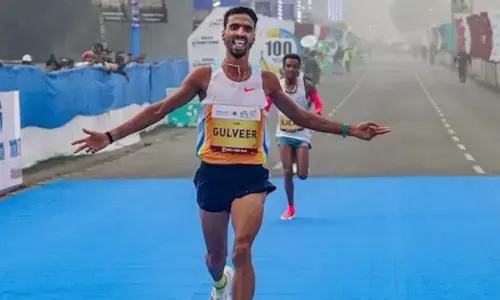 ಸೌಂಡ್ ರನ್ನಿಂಗ್ ಟ್ರ್ಯಾಕ್ ಫೆಸ್ಟ್ | 5,000 ಮೀಟರ್ ಓಟ: ರಾಷ್ಟ್ರೀಯ ದಾಖಲೆ ಮುರಿದು ಬೆಳ್ಳಿ ಗೆದ್ದ ಗುಲ್ವೀರ್ ಸಿಂಗ್
