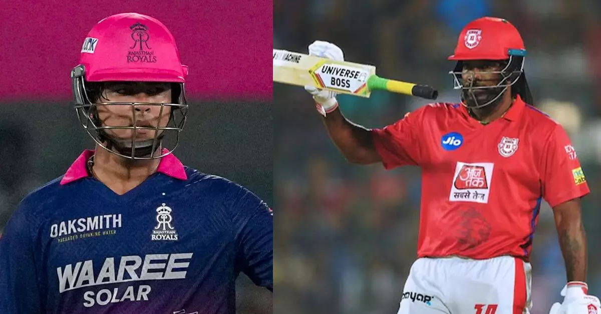 IPL 2026 | ಒಂದೇ ಋತುವಿನಲ್ಲಿ ಗರಿಷ್ಠ ಸಿಕ್ಸರ್; ಕ್ರಿಸ್ ಗೇಲ್ ದಾಖಲೆ ಮುರಿದ ಸೂರ್ಯವಂಶಿ IPL 2026 | ಒಂದೇ ಋತುವಿನಲ್ಲಿ ಗರಿಷ್ಠ ಸಿಕ್ಸರ್; ಕ್ರಿಸ್ ಗೇಲ್ ದಾಖಲೆ ಮುರಿದ ಸೂರ್ಯವಂಶಿ