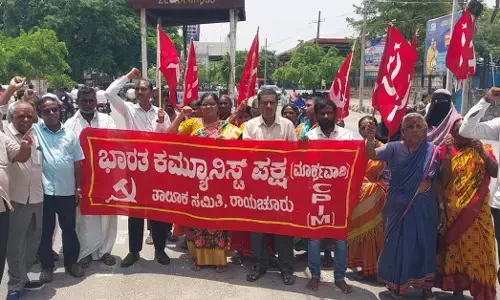 Raichur | ಪಿಣರಾಯಿ ವಿಜಯನ್ ನಿವಾಸದ ಮೇಲೆ ಈಡಿ ದಾಳಿ ಖಂಡಿಸಿ ಸಿಪಿಐಎಂ ಪ್ರತಿಭಟನೆ