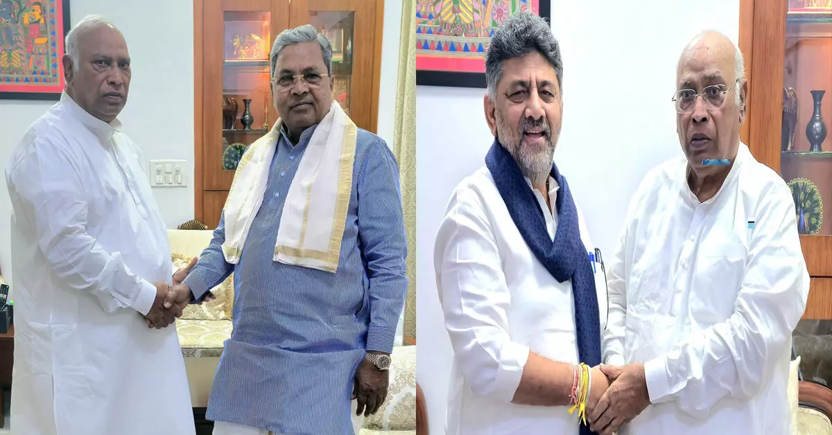 ಸಚಿವ ಸಂಪುಟ ರಚನೆ: ವರಿಷ್ಠರ ಜತೆ ಉಭಯ ನಾಯಕರ ಸಮಾಲೋಚನೆ ಸಚಿವ ಸಂಪುಟ ರಚನೆ: ವರಿಷ್ಠರ ಜತೆ ಉಭಯ ನಾಯಕರ ಸಮಾಲೋಚನೆ