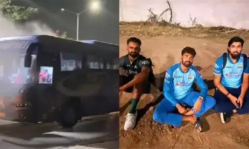 ಐಪಿಎಲ್ ಫೈನಲ್ ಬಳಿಕ ಗುಜರಾತ್ ಟೈಟನ್ಸ್ ಆಟಗಾರರು ತೆರಳುತ್ತಿದ್ದ ಬಸ್‌ನಲ್ಲಿ ಶಾರ್ಟ್ ಸರ್ಕ್ಯೂಟ್; ತಪ್ಪಿದ ಅನಾಹುತ