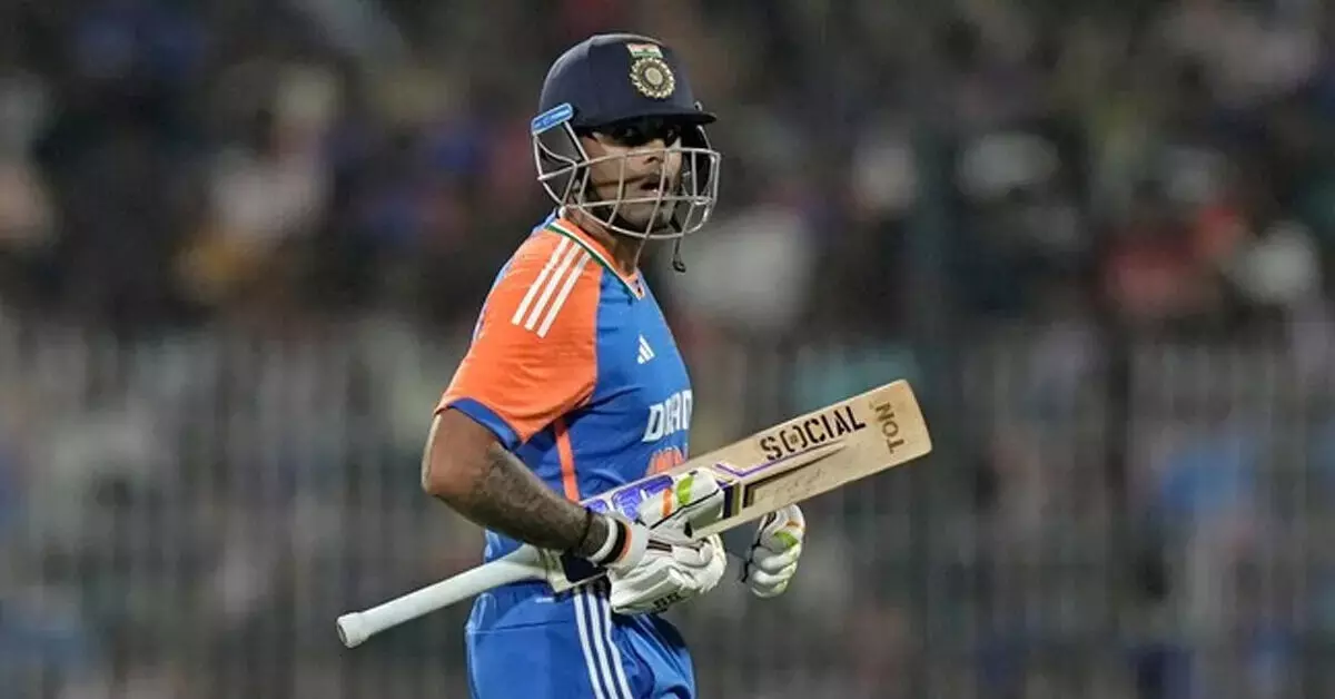 ಕಳಪೆ ಫಾರ್ಮ್ ಮುಂದುವರಿಸಿದ ಭಾರತದ T20 ತಂಡದ ನಾಯಕ ಸೂರ್ಯಕುಮಾರ್ ಕಳಪೆ ಫಾರ್ಮ್ ಮುಂದುವರಿಸಿದ ಭಾರತದ T20 ತಂಡದ ನಾಯಕ ಸೂರ್ಯಕುಮಾರ್