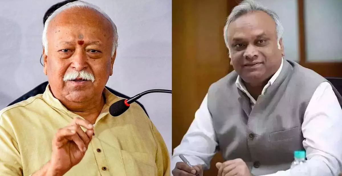 ʼಆರೆಸ್ಸೆಸ್ 3 ದಿನಗಳಲ್ಲಿ ಪಡೆಯನ್ನು ಸಿದ್ಧಪಡಿಸಬಲ್ಲದುʼ ಎಂಬ ಭಾಗವತ್ ಹೇಳಿಕೆ ರಾಷ್ಟ್ರೀಯ ಭದ್ರತೆ ಕುರಿತು ಗಂಭೀರ ಪ್ರಶ್ನೆ ಎತ್ತುತ್ತದೆ: ಸಚಿವ ಪ್ರಿಯಾಂಕ್ ಖರ್ಗೆ ʼಆರೆಸ್ಸೆಸ್ 3 ದಿನಗಳಲ್ಲಿ ಪಡೆಯನ್ನು ಸಿದ್ಧಪಡಿಸಬಲ್ಲದುʼ ಎಂಬ ಭಾಗವತ್ ಹೇಳಿಕೆ ರಾಷ್ಟ್ರೀಯ ಭದ್ರತೆ ಕುರಿತು ಗಂಭೀರ ಪ್ರಶ್ನೆ ಎತ್ತುತ್ತದೆ: ಸಚಿವ ಪ್ರಿಯಾಂಕ್ ಖರ್ಗೆ