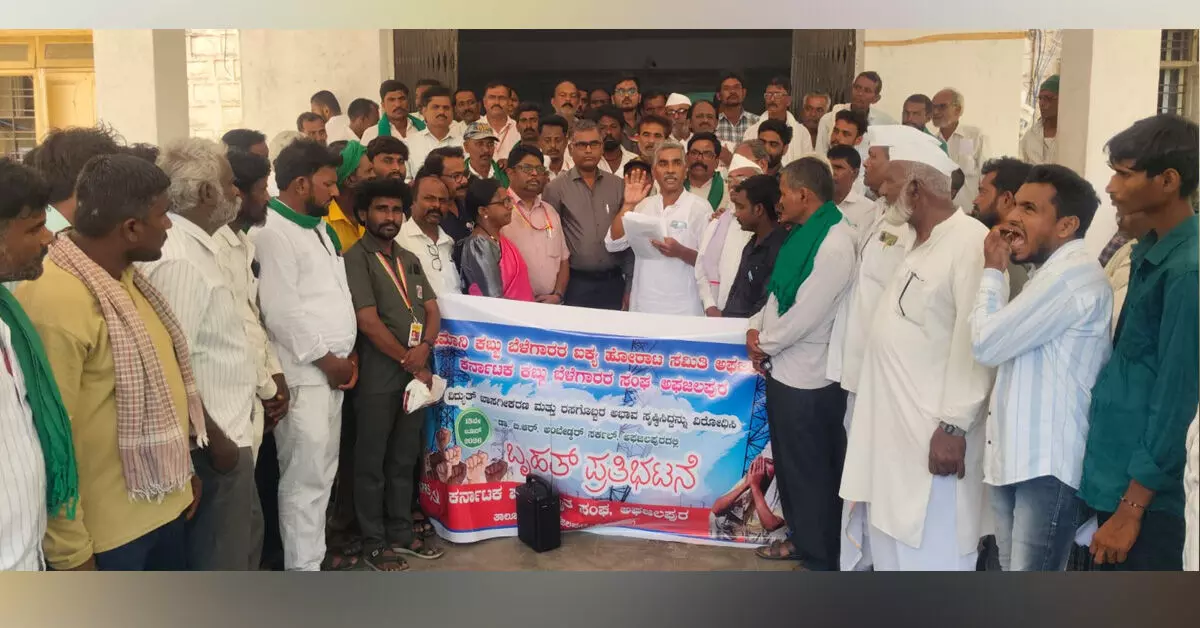 ವಿದ್ಯುತ್ ಖಾಸಗೀಕರಣ ವಿರೋಧಿಸಿ ಅಫಜಲಪುರದಲ್ಲಿ ರಸ್ತೆ ತಡೆ ಪ್ರತಿಭಟನೆ ವಿದ್ಯುತ್ ಖಾಸಗೀಕರಣ ವಿರೋಧಿಸಿ ಅಫಜಲಪುರದಲ್ಲಿ ರಸ್ತೆ ತಡೆ ಪ್ರತಿಭಟನೆ