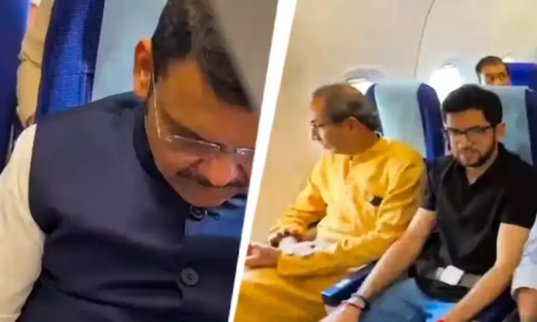ಒಂದೇ ವಿಮಾನದಲ್ಲಿ ನಾಗಪುರಕ್ಕೆ ತೆರಳಿದ ಫಡ್ನವೀಸ್, ಉದ್ಧವ್!