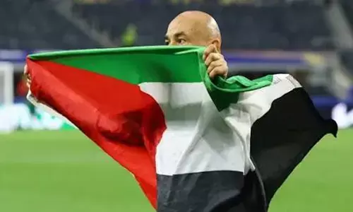 FIFA 2026 | ಫೆಲೆಸ್ತೀನ್ ಧ್ವಜ ಪ್ರದರ್ಶಿಸಿದ ಈಜಿಪ್ಟ್ ಕೋಚ್