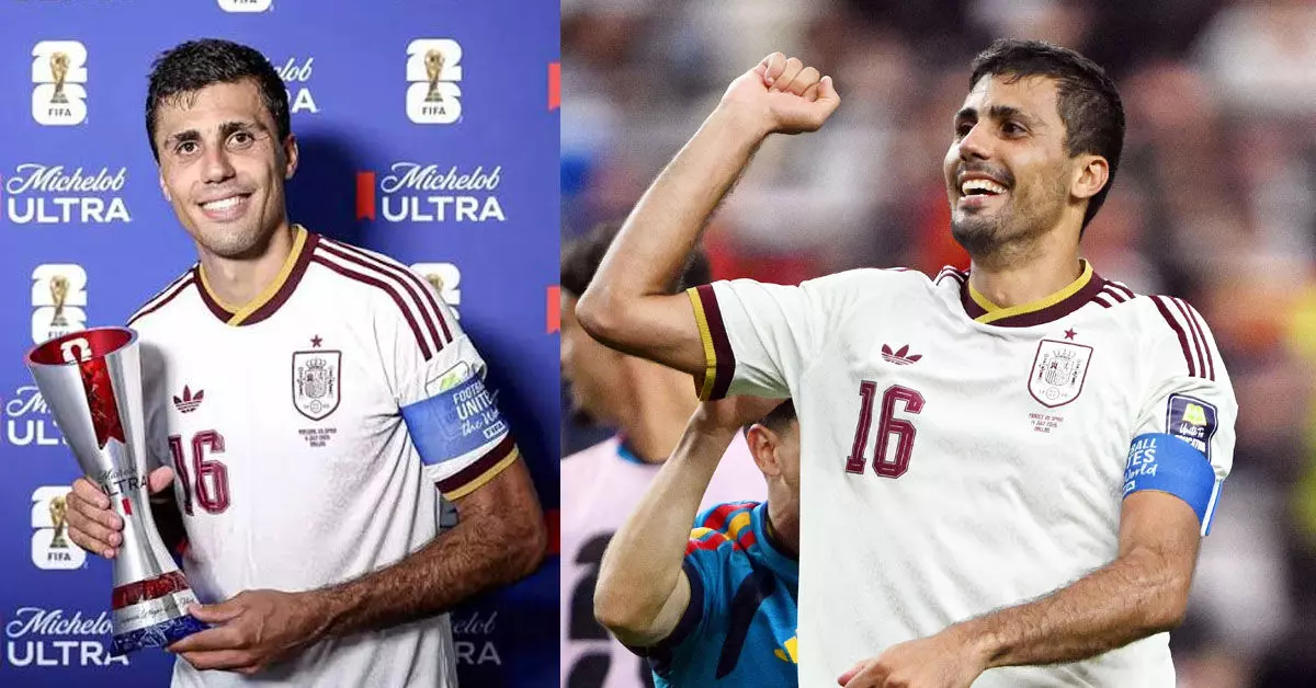 FIFA World Cup 2026 | ಪಾಸ್ ಗಳಲ್ಲಿ ವಿಶ್ವದಾಖಲೆ ನಿರ್ಮಿಸಿದ ಸ್ಪೇನ್ ಮಿಡ್ಫೀಲ್ಡರ್ ರೋಡ್ರಿ FIFA World Cup 2026 | ಪಾಸ್ ಗಳಲ್ಲಿ ವಿಶ್ವದಾಖಲೆ ನಿರ್ಮಿಸಿದ ಸ್ಪೇನ್ ಮಿಡ್ಫೀಲ್ಡರ್ ರೋಡ್ರಿ