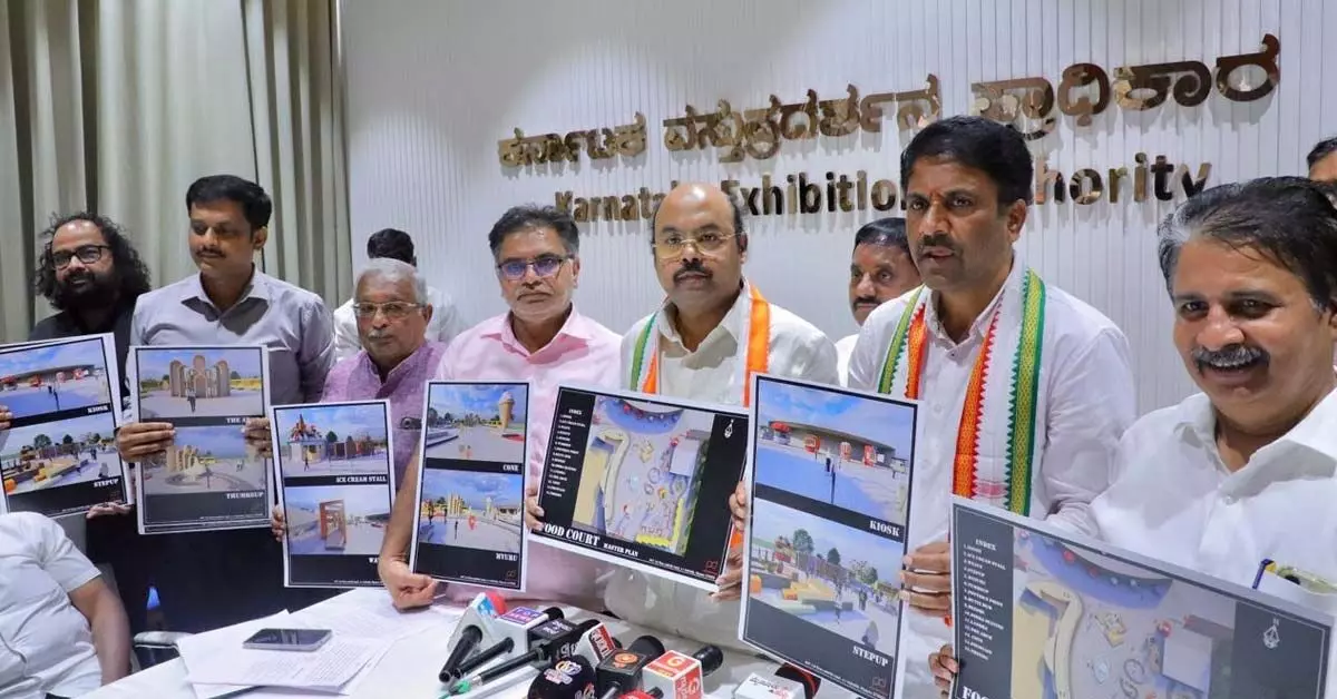 ಮೈಸೂರು ದಸರಾ ವಸ್ತುಪ್ರದರ್ಶನಕ್ಕೆ ಜಾಗತಿಕ ಸ್ಪರ್ಶ: ವರ್ಷ ಪೂರ್ತಿ ಅಮ್ಯೂಸ್ಮೆಂಟ್ ಪಾರ್ಕ್ ಮಾಡಲು ಯೋಜನೆ: ಸಚಿವ ಯತೀಂದ್ರ ಸಿದ್ದರಾಮಯ್ಯ ಮೈಸೂರು ದಸರಾ ವಸ್ತುಪ್ರದರ್ಶನಕ್ಕೆ ಜಾಗತಿಕ ಸ್ಪರ್ಶ: ವರ್ಷ ಪೂರ್ತಿ ಅಮ್ಯೂಸ್ಮೆಂಟ್ ಪಾರ್ಕ್ ಮಾಡಲು ಯೋಜನೆ: ಸಚಿವ ಯತೀಂದ್ರ ಸಿದ್ದರಾಮಯ್ಯ
