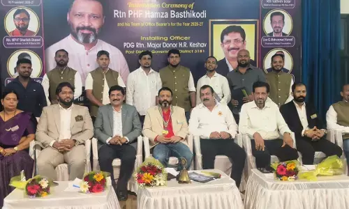 ಬಂಟ್ವಾಳ| ರೋಟರಿ ಕ್ಲಬ್ ಪದಗ್ರಹಣ ಸಮಾರಂಭ; ನೂತನ ಅಧ್ಯಕ್ಷರಾಗಿ ಹಂಝ ಬಸ್ತಿಕೋಡಿ