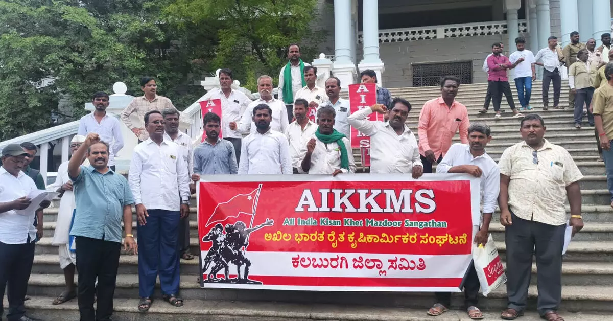 ಕಲಬುರಗಿ ಜಿಲ್ಲೆಯನ್ನು ತೀವ್ರ ಬರಗಾಲ ಪೀಡಿತ ಪ್ರದೇಶವೆಂದು ಘೋಷಿಸಲು ರೈತ ಸಂಘಟನೆ ಆಗ್ರಹ ಕಲಬುರಗಿ ಜಿಲ್ಲೆಯನ್ನು ತೀವ್ರ ಬರಗಾಲ ಪೀಡಿತ ಪ್ರದೇಶವೆಂದು ಘೋಷಿಸಲು ರೈತ ಸಂಘಟನೆ ಆಗ್ರಹ