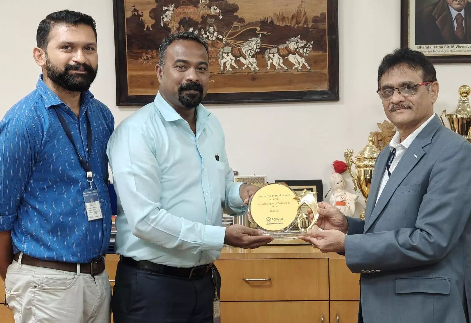 ನಿಟ್ಟೆ ತಾಂತ್ರಿಕ ಕಾಲೇಜಿಗೆ ‘ಇನ್ನೋವೇಟಿವ್ ಮೆಂಟಲ್ ಹೆಲ್ತ್’ ಪ್ರಶಸ್ತಿ ನಿಟ್ಟೆ ತಾಂತ್ರಿಕ ಕಾಲೇಜಿಗೆ ‘ಇನ್ನೋವೇಟಿವ್ ಮೆಂಟಲ್ ಹೆಲ್ತ್’ ಪ್ರಶಸ್ತಿ