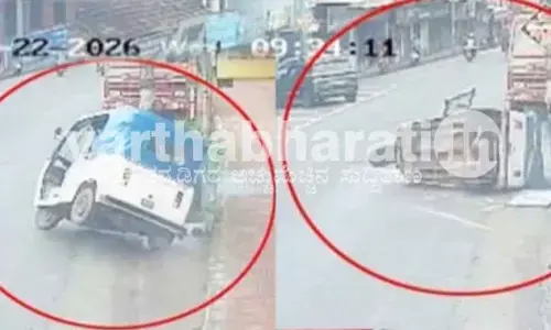 ಕಾಸರಗೋಡು : ನಿಯಂತ್ರಣ ತಪ್ಪಿ ಮಗುಚಿಬಿದ್ದ ಆಟೋ ರಿಕ್ಷಾ; ಚಾಲಕ, ಏಳು ವಿದ್ಯಾರ್ಥಿಗಳಿಗೆ ಗಾಯ