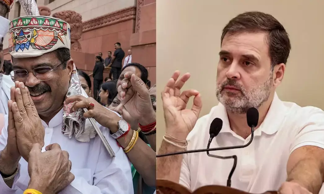 ಧರ್ಮೇಂದ್ರ ಪ್ರಧಾನ್ ಭಾರತದ ಹದಗೆಟ್ಟ ಶಿಕ್ಷಣ ವ್ಯವಸ್ಥೆಯ ಸಂಕೇತ: ರಾಹುಲ್ ಗಾಂಧಿ
