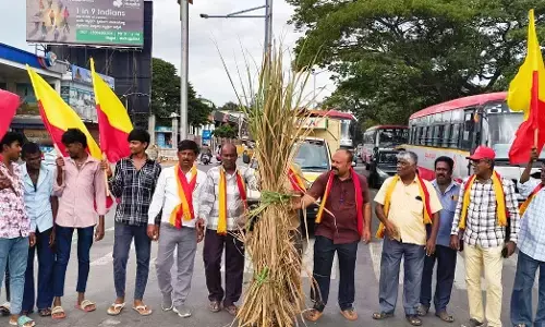 Mandya | ತಮಿಳುನಾಡಿಗೆ ನೀರು ಹರಿಸಲು ಸೂಚನೆ ಖಂಡಿಸಿ ರೈತ, ಕನ್ನಡಪರ ಸಂಘಟನೆಗಳ ಕಾರ್ಯಕರ್ತರಿಂದ ಪ್ರತಿಭಟನೆ