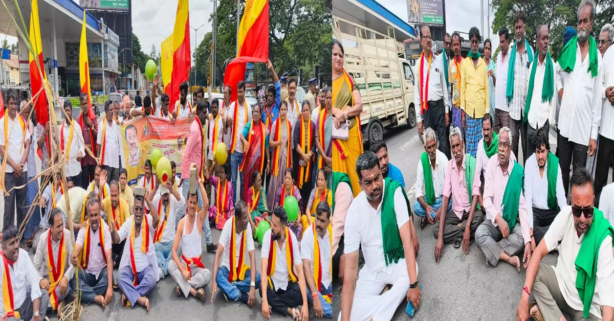 ತಮಿಳುನಾಡಿಗೆ ನೀರು ಹರಿಸಲು ಸೂಚನೆ ಖಂಡಿಸಿ ಮಂಡ್ಯದಲ್ಲಿ ಮುಂದುವರಿದ ಪ್ರತಿಭಟನೆ ತಮಿಳುನಾಡಿಗೆ ನೀರು ಹರಿಸಲು ಸೂಚನೆ ಖಂಡಿಸಿ ಮಂಡ್ಯದಲ್ಲಿ ಮುಂದುವರಿದ ಪ್ರತಿಭಟನೆ