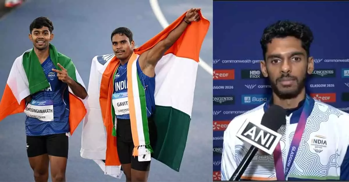 ಕಾಮನ್ವೆಲ್ತ್ ಗೇಮ್ಸ್ 2026| ದಿಲೀಪ್ಗೆ ಚಿನ್ನ, ಬಾಸಿಲ್ಗೆ ಬೆಳ್ಳಿ; ಶ್ರೀಶಂಕರ್ಗೆ ಸತತ ಎರಡನೇ ಬೆಳ್ಳಿ ಕಾಮನ್ವೆಲ್ತ್ ಗೇಮ್ಸ್ 2026| ದಿಲೀಪ್ಗೆ ಚಿನ್ನ, ಬಾಸಿಲ್ಗೆ ಬೆಳ್ಳಿ; ಶ್ರೀಶಂಕರ್ಗೆ ಸತತ ಎರಡನೇ ಬೆಳ್ಳಿ