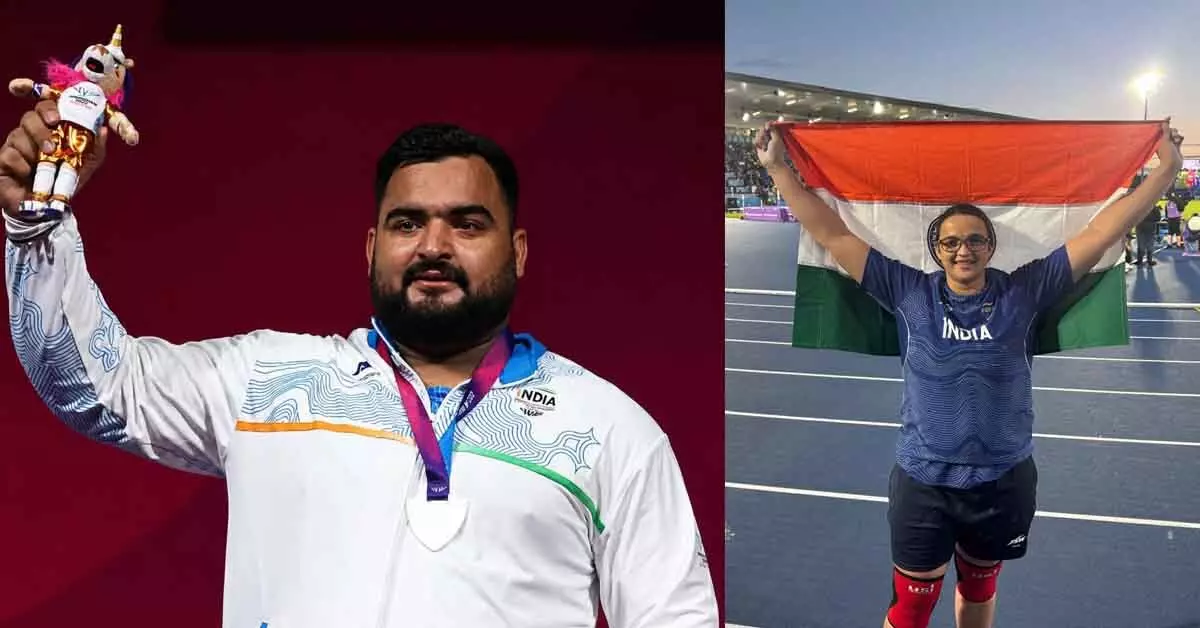 ಕಾಮನ್ವೆಲ್ತ್ ಗೇಮ್ಸ್ 2026 | ಭಾರತದ ಲವ್ಪ್ರೀತ್ ಸಿಂಗ್ಗೆ ಬೆಳ್ಳಿ, ಸೀಮಾ ಕಲಿರಾಮ್ನಾ ಗೆ ಕಂಚು ಕಾಮನ್ವೆಲ್ತ್ ಗೇಮ್ಸ್ 2026 | ಭಾರತದ ಲವ್ಪ್ರೀತ್ ಸಿಂಗ್ಗೆ ಬೆಳ್ಳಿ, ಸೀಮಾ ಕಲಿರಾಮ್ನಾ ಗೆ ಕಂಚು