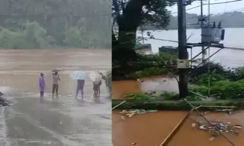 Chikkamagaluru | ಮಲೆನಾಡು ಭಾಗದಲ್ಲಿ ಭಾರೀ ಮಳೆ; ಅಪಾಯದ ಮಟ್ಟದಲ್ಲಿ ಹರಿಯುತ್ತಿರುವ ನದಿಗಳು