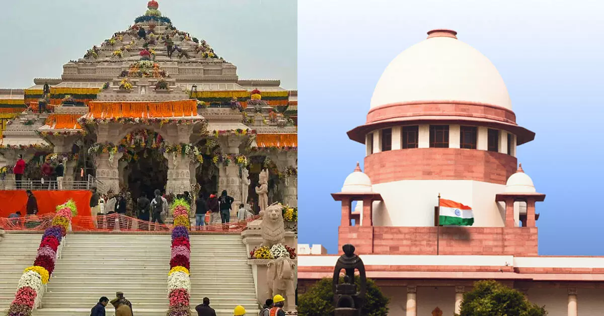 Ayodhya Ram Mandir ದೇಣಿಗೆ ದುರುಪಯೋಗ ಆರೋಪ: ಸಿಬಿಐ ತನಿಖೆ ಕೋರಿ ಸಲ್ಲಿಸಿದ ಅರ್ಜಿಗಳ ವಿಚಾರಣೆ ಇಂದು Ayodhya Ram Mandir ದೇಣಿಗೆ ದುರುಪಯೋಗ ಆರೋಪ: ಸಿಬಿಐ ತನಿಖೆ ಕೋರಿ ಸಲ್ಲಿಸಿದ ಅರ್ಜಿಗಳ ವಿಚಾರಣೆ ಇಂದು