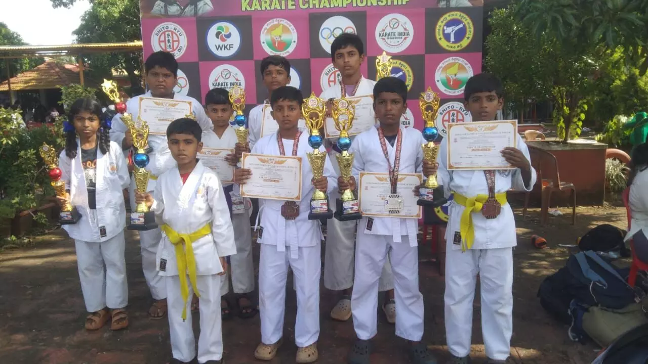 ರಾಷ್ಟ್ರಮಟ್ಟದ ಓಪನ್ ಕರಾಟೆ ಚಾಂಪಿಯನ್ ಶಿಪ್: ಭಟ್ಕಳದ ಮಾರ್ಷಲ್ ಆರ್ಟ್ಸ್ ಕೋಚಿಂಗ ಸೆಂಟರ್ ವಿದ್ಯಾರ್ಥಿಗಳಿಂದ ಉತ್ತಮ ಸಾಧನೆ ರಾಷ್ಟ್ರಮಟ್ಟದ ಓಪನ್ ಕರಾಟೆ ಚಾಂಪಿಯನ್ ಶಿಪ್: ಭಟ್ಕಳದ ಮಾರ್ಷಲ್ ಆರ್ಟ್ಸ್ ಕೋಚಿಂಗ ಸೆಂಟರ್ ವಿದ್ಯಾರ್ಥಿಗಳಿಂದ ಉತ್ತಮ ಸಾಧನೆ