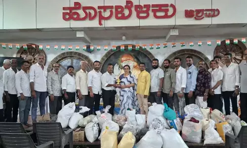 ಕಾರ್ಕಳ : ಹೊಸ ಬೆಳಕು ಆಶ್ರಮಕ್ಕೆ ದಿನಸಿ ಸಾಮಗ್ರಿ ವಿತರಣೆ