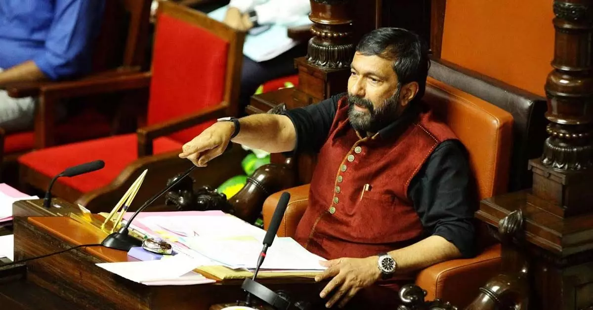 ಸಂವಿಧಾನಬದ್ಧವಾಗಿ ಕಲಾಪ ನಿರ್ವಹಣೆ: ಸಭಾಪತಿ ಸಲೀಂ ಅಹ್ಮದ್ ಸಂವಿಧಾನಬದ್ಧವಾಗಿ ಕಲಾಪ ನಿರ್ವಹಣೆ: ಸಭಾಪತಿ ಸಲೀಂ ಅಹ್ಮದ್