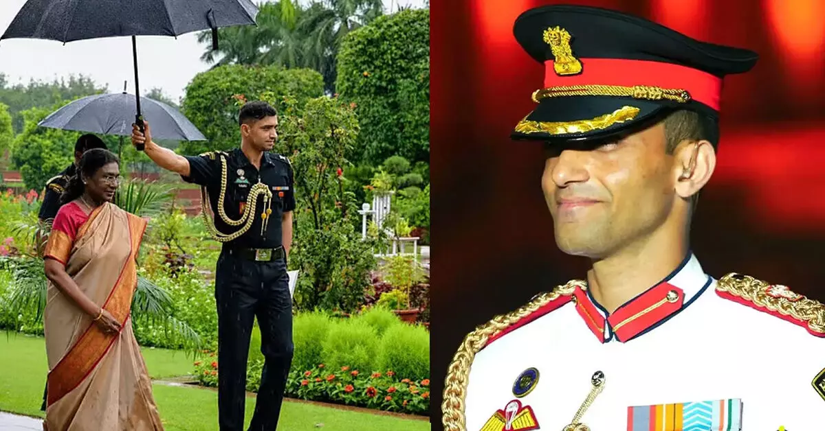 ರಾಷ್ಟ್ರಪತಿ ಮುರ್ಮು ಅವರ ಎಡಿಸಿ ಮೇಜರ್ ರಿಷಭ್ ಸಿಂಗ್ ಭಾರತೀಯ ಸೇನೆಯಿಂದ ಸ್ವಯಂ ನಿವೃತ್ತಿ ರಾಷ್ಟ್ರಪತಿ ಮುರ್ಮು ಅವರ ಎಡಿಸಿ ಮೇಜರ್ ರಿಷಭ್ ಸಿಂಗ್ ಭಾರತೀಯ ಸೇನೆಯಿಂದ ಸ್ವಯಂ ನಿವೃತ್ತಿ