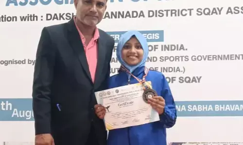 ರಾಜ್ಯಮಟ್ಟದ ಸ್ಕ್ವೇಯ್ ಸ್ಪರ್ಧೆ: ಆಯಿಶತುಲ್ ನಾಫಿಯಗೆ ಚಿನ್ನದ ಪದಕ