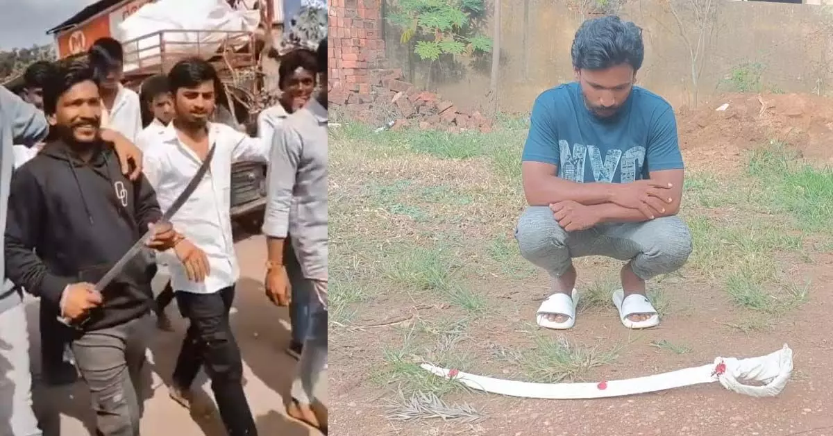 Hubballi | ಕತ್ತಿ ಹಿಡಿದು ಇನ್ಸ್ಟಾಗ್ರಾಂನಲ್ಲಿ ಪೋಸ್ಟ್ ಮಾಡಿದ್ದ ವ್ಯಕ್ತಿಯ ಬಂಧನ Hubballi | ಕತ್ತಿ ಹಿಡಿದು ಇನ್ಸ್ಟಾಗ್ರಾಂನಲ್ಲಿ ಪೋಸ್ಟ್ ಮಾಡಿದ್ದ ವ್ಯಕ್ತಿಯ ಬಂಧನ