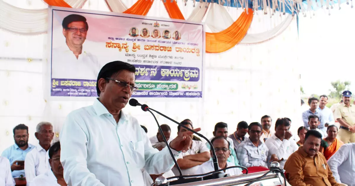 ಯಲಬುರ್ಗಾ–ಕುಕನೂರು ಅಭಿವೃದ್ಧಿಗೆ 970 ಕೋಟಿ ರೂ. ವೆಚ್ಚದ ಕೆರೆ ತುಂಬಿಸುವ ಯೋಜನೆಗೆ ಶೀಘ್ರ ಚಾಲನೆ: ಸಚಿವ ಬಸವರಾಜ ರಾಯರಡ್ಡಿ ಯಲಬುರ್ಗಾ–ಕುಕನೂರು ಅಭಿವೃದ್ಧಿಗೆ 970 ಕೋಟಿ ರೂ. ವೆಚ್ಚದ ಕೆರೆ ತುಂಬಿಸುವ ಯೋಜನೆಗೆ ಶೀಘ್ರ ಚಾಲನೆ: ಸಚಿವ ಬಸವರಾಜ ರಾಯರಡ್ಡಿ