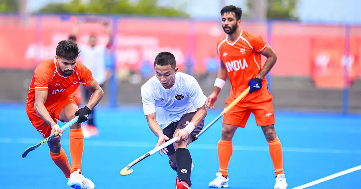 Asian Games Hockey 2026 | ಇಂಡೋನೇಶ್ಯಾ ತಂಡವನ್ನು 13-1 ಅಂತರದಲ್ಲಿ ಬಗ್ಗುಬಡಿದ ಭಾರತ Asian Games Hockey 2026 | ಇಂಡೋನೇಶ್ಯಾ ತಂಡವನ್ನು 13-1 ಅಂತರದಲ್ಲಿ ಬಗ್ಗುಬಡಿದ ಭಾರತ
