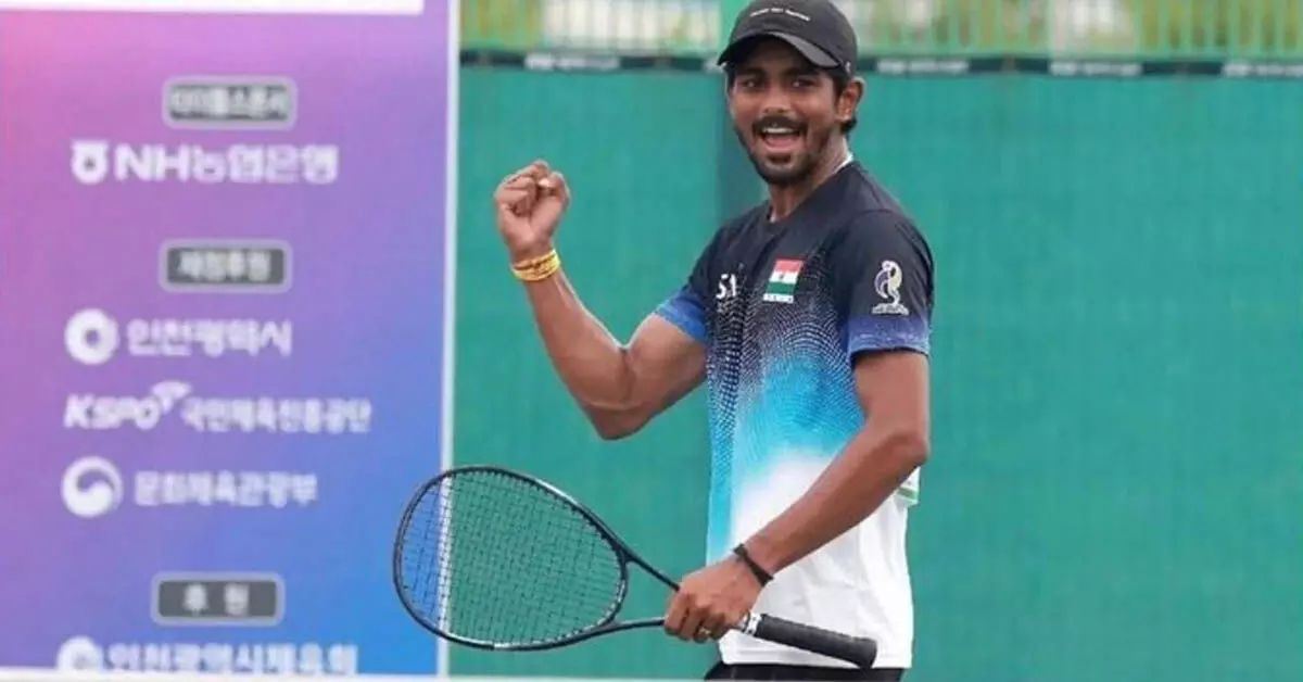 Asian Games 2026 | ಸಾಫ್ಟ್ ಟೆನಿಸ್ ಪುರುಷರ ಸಿಂಗಲ್ಸ್ ನಲ್ಲಿ ಜೈ ಮೀನಾ ಸೆಮಿಫೈನಲ್ ಗೆ Asian Games 2026 | ಸಾಫ್ಟ್ ಟೆನಿಸ್ ಪುರುಷರ ಸಿಂಗಲ್ಸ್ ನಲ್ಲಿ ಜೈ ಮೀನಾ ಸೆಮಿಫೈನಲ್ ಗೆ