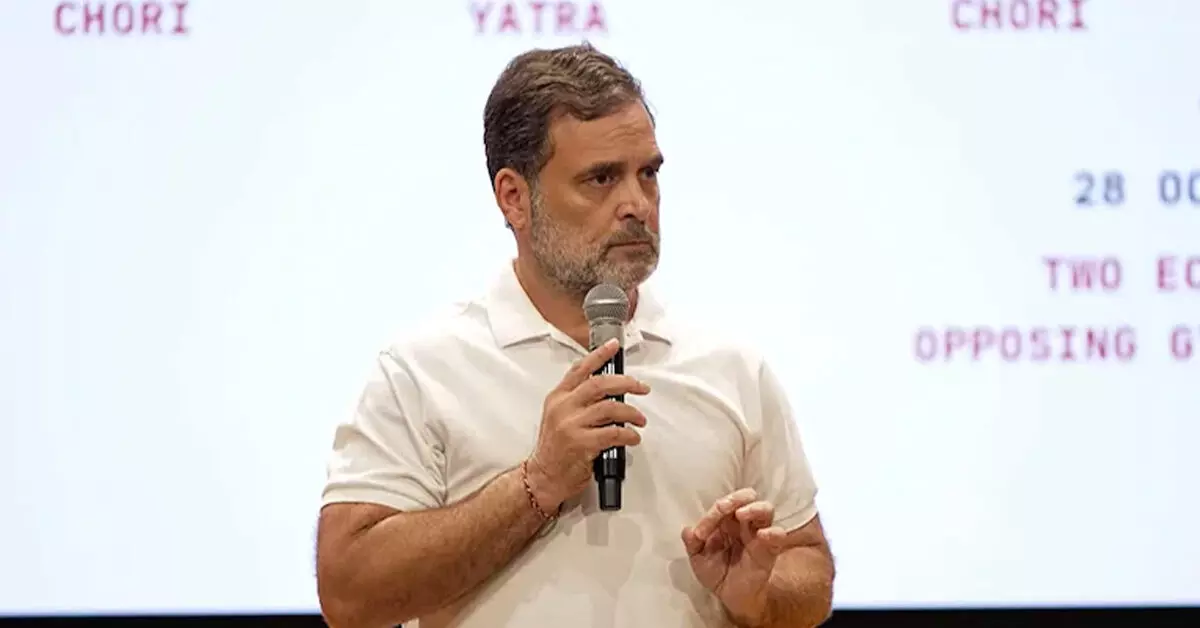 ‘ಜ್ಞಾನೇಶ್ ಕುಮಾರ್ ರಾಜೀನಾಮೆ ನೀಡಲೇಬೇಕು’: ರಾಹುಲ್ ಗಾಂಧಿ ‘ಜ್ಞಾನೇಶ್ ಕುಮಾರ್ ರಾಜೀನಾಮೆ ನೀಡಲೇಬೇಕು’: ರಾಹುಲ್ ಗಾಂಧಿ