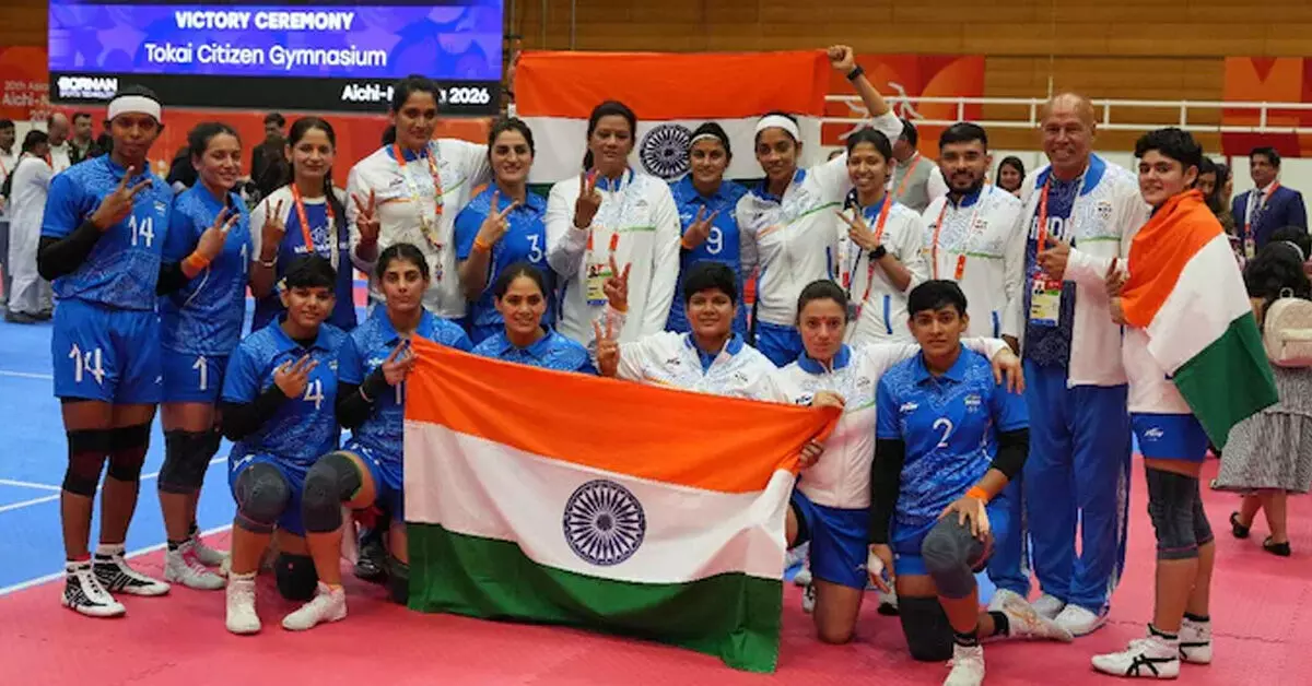 Asian Games 2026 | ಮಹಿಳೆಯರ ಕಬಡ್ಡಿಯಲ್ಲಿ ಭಾರತಕ್ಕೆ ಚಿನ್ನ Asian Games 2026 | ಮಹಿಳೆಯರ ಕಬಡ್ಡಿಯಲ್ಲಿ ಭಾರತಕ್ಕೆ ಚಿನ್ನ