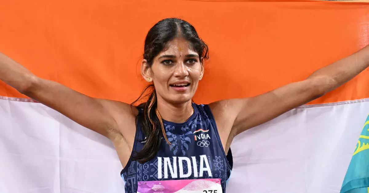 Asian Games | 5,000 ಮೀ. ಓಟದಲ್ಲಿ 2ನೇ ಕಂಚಿನ ಪದಕ ಜಯಿಸಿದ ಪಾರುಲ್ ಚೌಧರಿ Asian Games | 5,000 ಮೀ. ಓಟದಲ್ಲಿ 2ನೇ ಕಂಚಿನ ಪದಕ ಜಯಿಸಿದ ಪಾರುಲ್ ಚೌಧರಿ