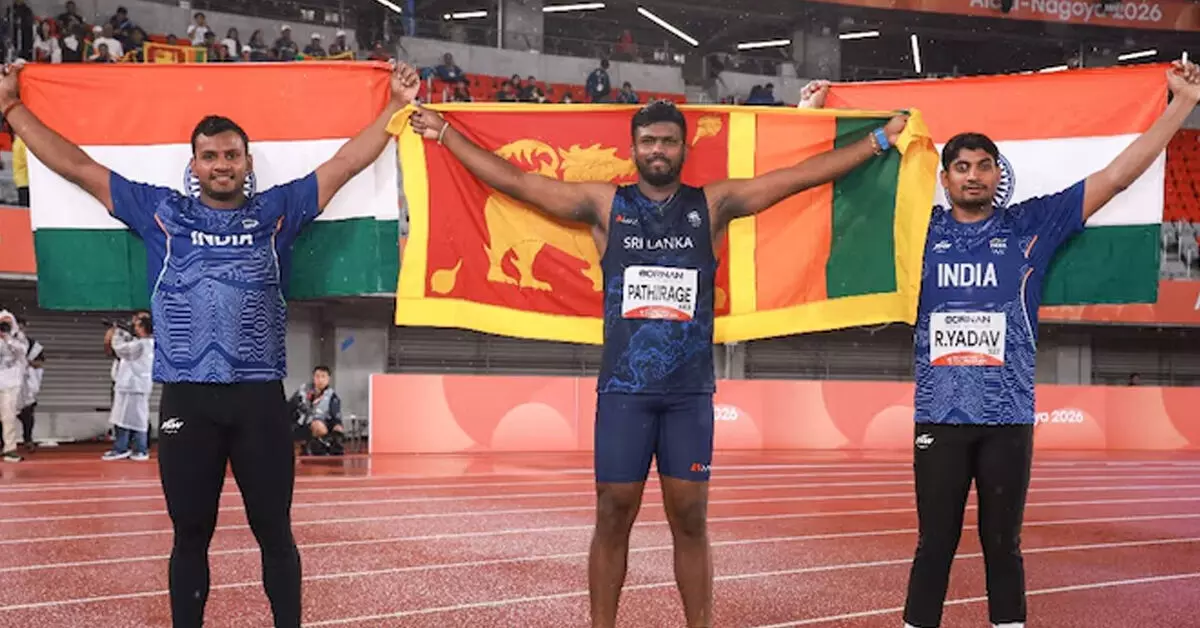 Asian Games | ಜಾವೆಲಿನ್ ಥ್ರೊ: ನೀರಜ್ ಅನುಪಸ್ಥಿತಿಯಲ್ಲಿ ರುಮೇಶ್ಗೆ ಚಿನ್ನ Asian Games | ಜಾವೆಲಿನ್ ಥ್ರೊ: ನೀರಜ್ ಅನುಪಸ್ಥಿತಿಯಲ್ಲಿ ರುಮೇಶ್ಗೆ ಚಿನ್ನ