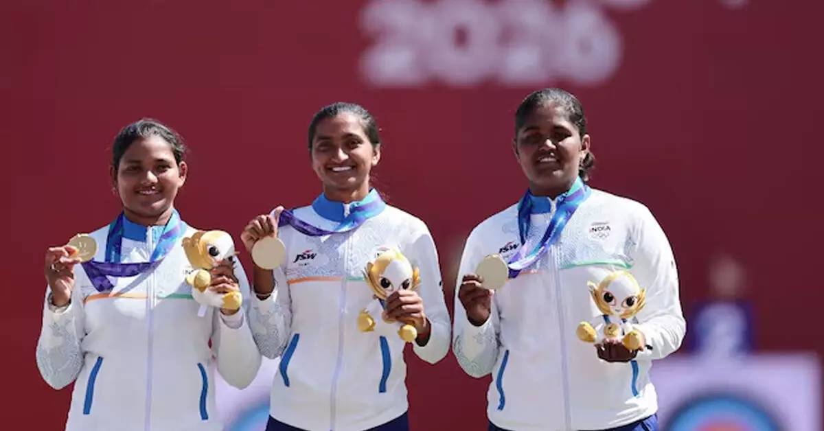 Asian Games 2026 | ಕೊರಿಯಾದ 44 ವರ್ಷಗಳ ಪ್ರಾಬಲ್ಯ ಅಂತ್ಯ; ಭಾರತೀಯ ಬಿಲ್ಲುಗಾರರ ಅಪ್ರತಿಮ ಸಾಧನೆ! Asian Games 2026 | ಕೊರಿಯಾದ 44 ವರ್ಷಗಳ ಪ್ರಾಬಲ್ಯ ಅಂತ್ಯ; ಭಾರತೀಯ ಬಿಲ್ಲುಗಾರರ ಅಪ್ರತಿಮ ಸಾಧನೆ!