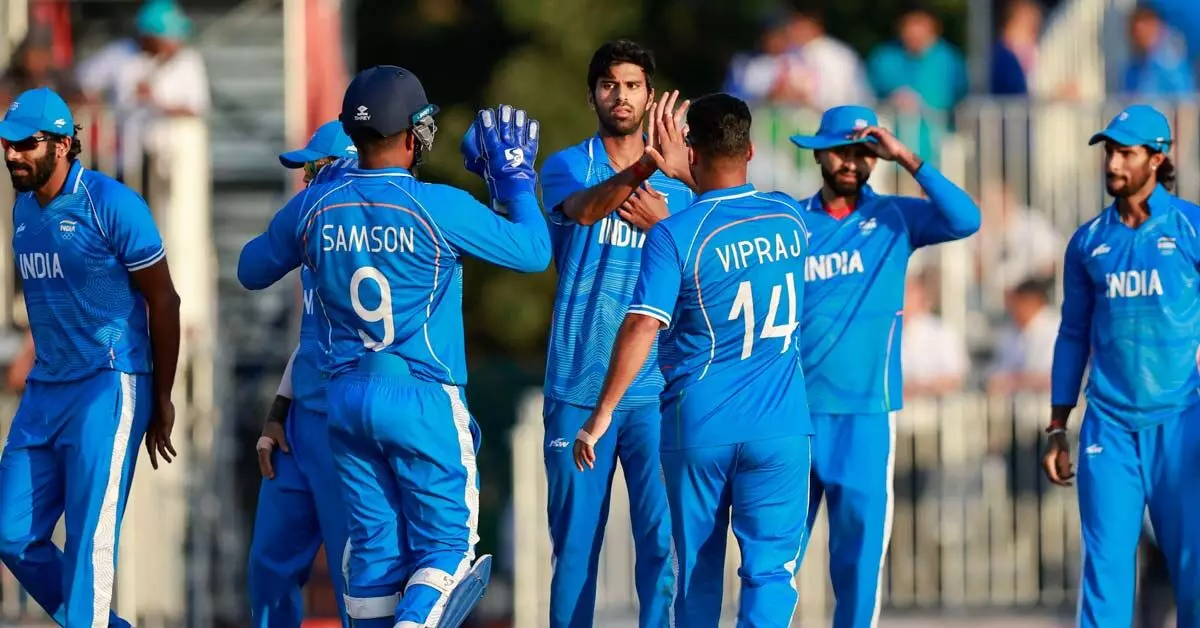Asian Games Cricket | ಪಾಕ್ ವಿರುದ್ಧ ರೋಚಕ ಜಯ; ಚಿನ್ನ ಗೆದ್ದ ಭಾರತ Asian Games Cricket | ಪಾಕ್ ವಿರುದ್ಧ ರೋಚಕ ಜಯ; ಚಿನ್ನ ಗೆದ್ದ ಭಾರತ