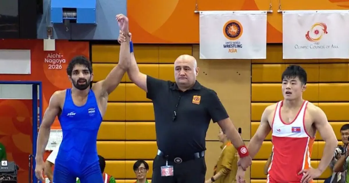Asian Games | ಅಂತಿಮ 50 ಸೆಕೆಂಡುಗಳಲ್ಲಿ ತಿರುಗೇಟು; ಭಾರತದ ಅಮಿತ್ ಸೆಹ್ರಾವತ್ಗೆ ಚಿನ್ನ Asian Games | ಅಂತಿಮ 50 ಸೆಕೆಂಡುಗಳಲ್ಲಿ ತಿರುಗೇಟು; ಭಾರತದ ಅಮಿತ್ ಸೆಹ್ರಾವತ್ಗೆ ಚಿನ್ನ