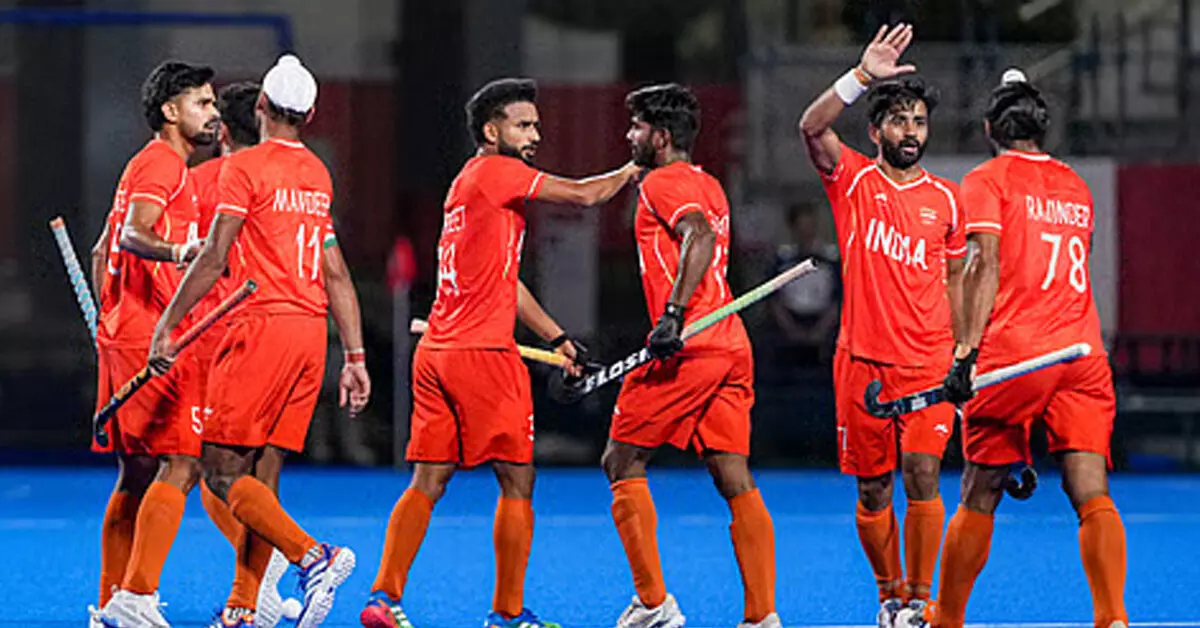 Asian Games | ಹಾಕಿಯಲ್ಲಿ ಭಾರತಕ್ಕೆ ಚಿನ್ನ: ಪ್ರಶಸ್ತಿ ಉಳಿಸಿಕೊಂಡ ಪುರುಷರ ತಂಡ; ಮಲೇಷ್ಯಾ ವಿರುದ್ಧ 5–1ರಿಂದ ಗೆಲುವು Asian Games | ಹಾಕಿಯಲ್ಲಿ ಭಾರತಕ್ಕೆ ಚಿನ್ನ: ಪ್ರಶಸ್ತಿ ಉಳಿಸಿಕೊಂಡ ಪುರುಷರ ತಂಡ; ಮಲೇಷ್ಯಾ ವಿರುದ್ಧ 5–1ರಿಂದ ಗೆಲುವು