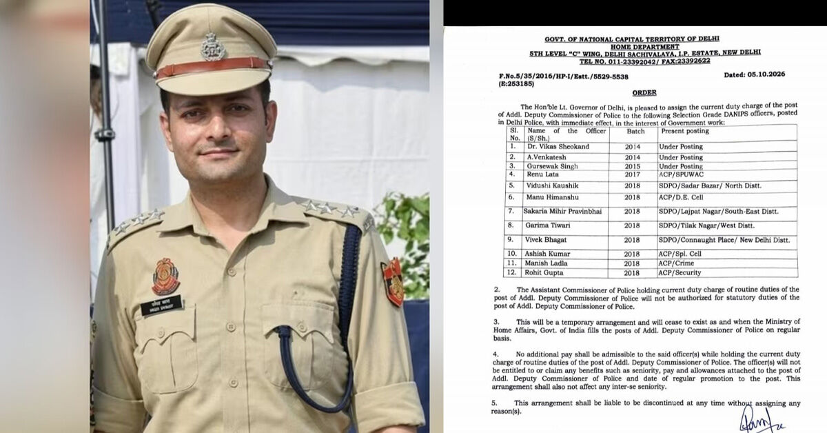 ಪತ್ರಕರ್ತೆಯರ ಕಿರುಕುಳ ಆರೋಪದ ನಡುವೆ ACP ವಿವೇಕ್ ಭಗತ್ಗೆ ಭಡ್ತಿ