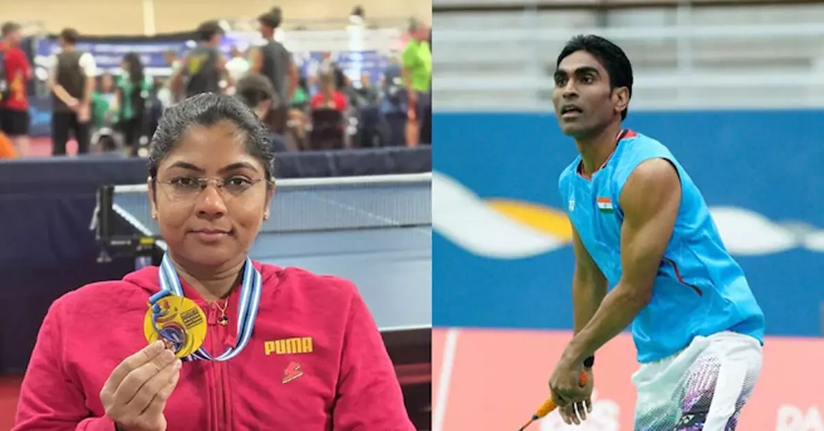 Asian Para Games | ಪ್ರಮೋದ್ ಭಗತ್, ಭಾವಿನಾ ಪಟೇಲ್ ಭಾರತದ ಧ್ವಜಧಾರಿಗಳು Asian Para Games | ಪ್ರಮೋದ್ ಭಗತ್, ಭಾವಿನಾ ಪಟೇಲ್ ಭಾರತದ ಧ್ವಜಧಾರಿಗಳು